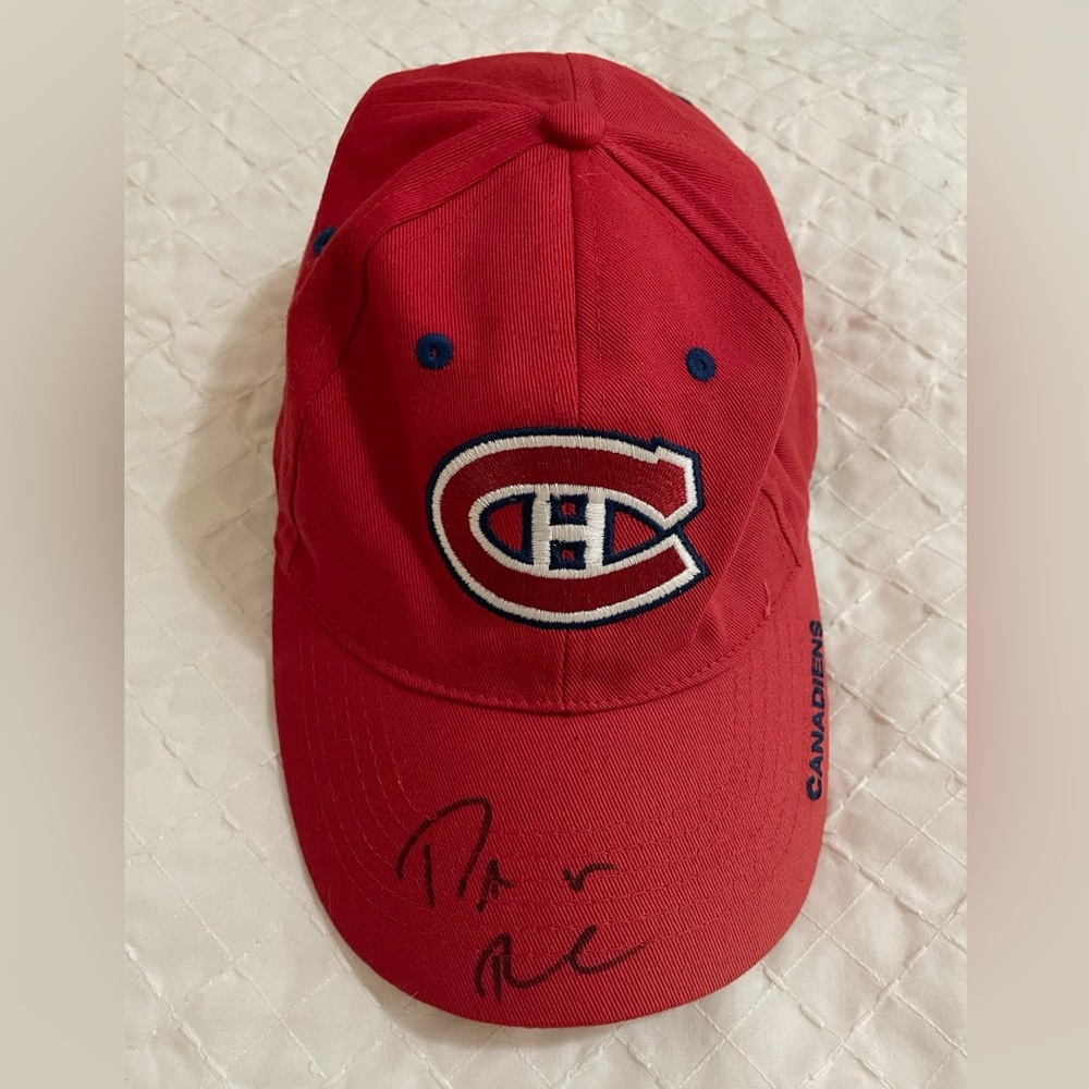 P.A. PARENTEAU Montreal Canadiens Autographed Hat